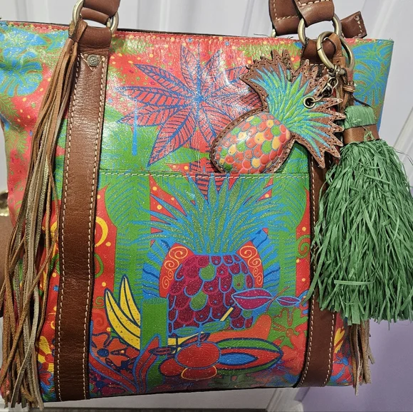 Patricia Nash Rena Tropical Summer Festival Tote - EUC - Picture 13 of 16